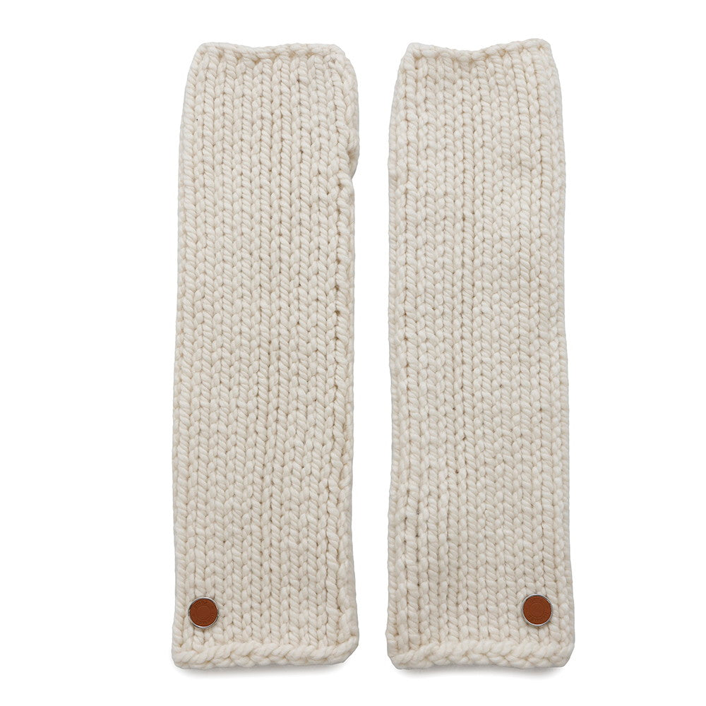 HERMES Joplan Gloves Size TU White Wool 79% Silk14% Cashmere7%