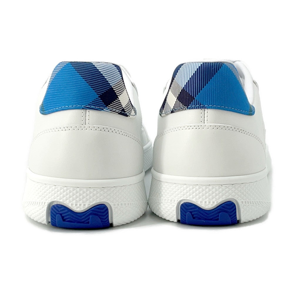 BURBERRY Check Terrace Sneakers White/Hyacinth81103371 Calf Leather Polyurethane Nylon Size 42