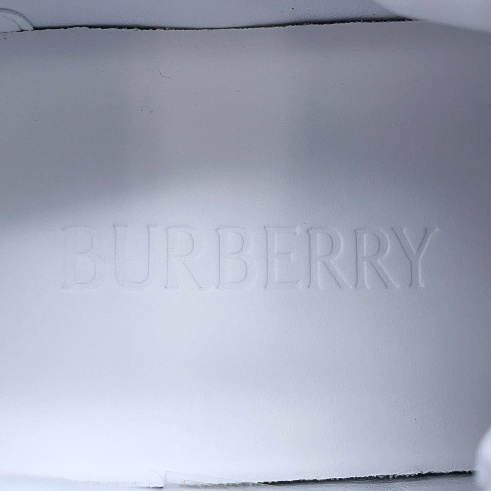 BURBERRY Check Terrace Sneakers White/Hyacinth81103371 Calf Leather Polyurethane Nylon Size 42