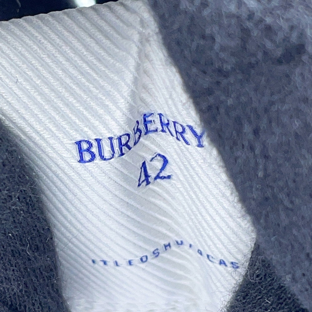 BURBERRY Check Terrace Sneakers White/Hyacinth81103371 Calf Leather Polyurethane Nylon Size 42