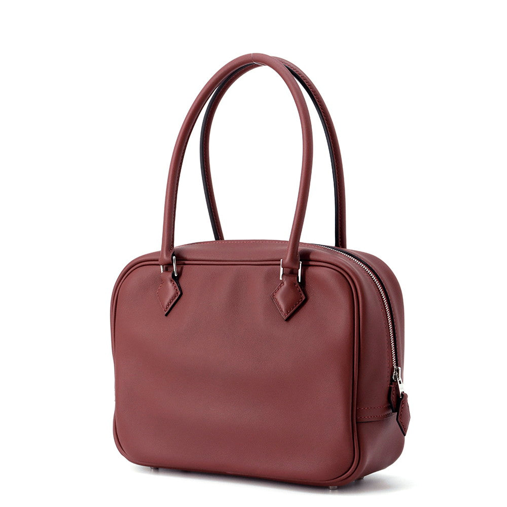 HERMES Plume Rouge H Swift Leather Size 20