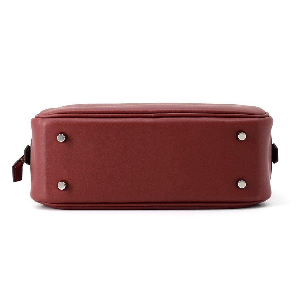 HERMES Plume Rouge H Swift Leather Size 20
