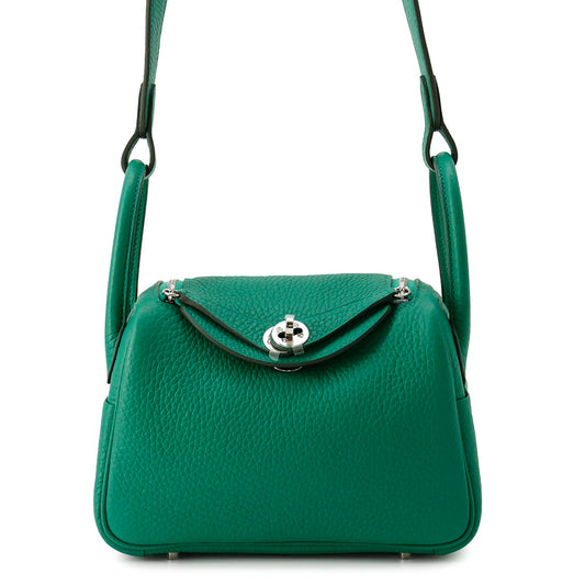 HERMES Lindy Vert Vertigo Taurillon Clemence Size Mini