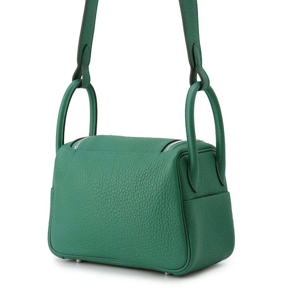 HERMES Lindy Vert Vertigo Taurillon Clemence Size Mini