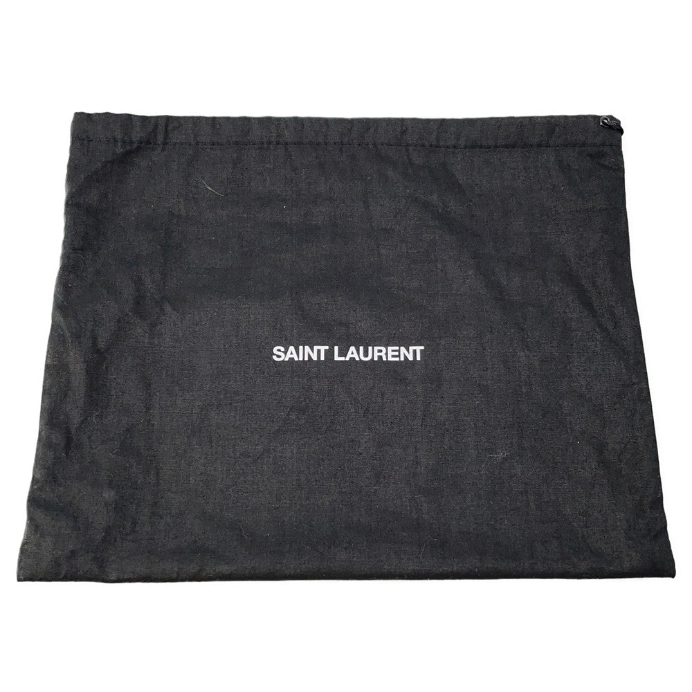 SAINT LAURENT PARIS Le Maillon Shoulder Bag Beige/Ivory729547 Leather Canvas