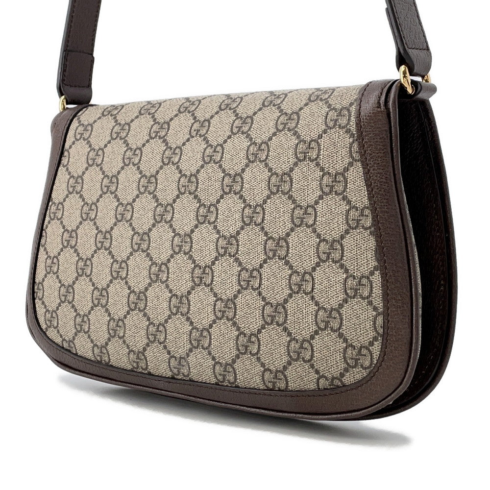 GUCCI Blondie GG Supreme Shoulder Bag Beige/Brown699268 GG SupremeCanvas