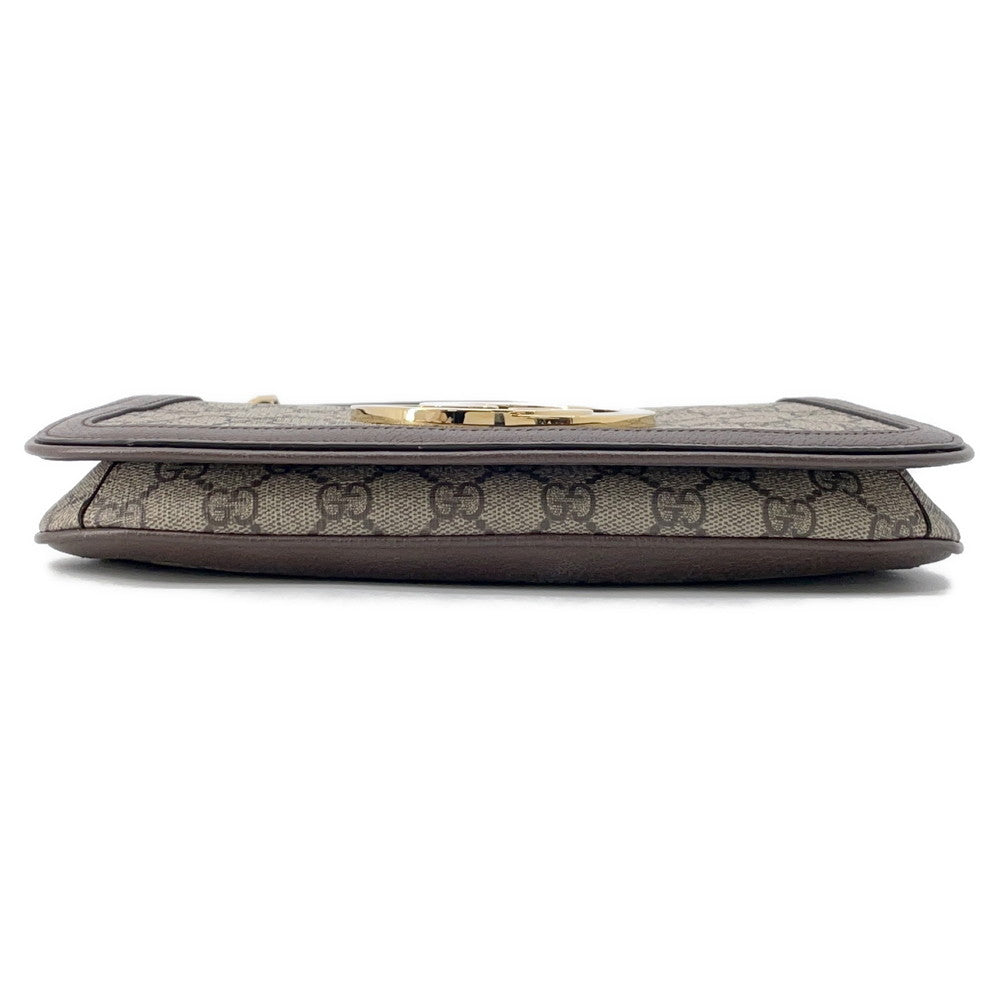 GUCCI Blondie GG Supreme Shoulder Bag Beige/Brown699268 GG SupremeCanvas