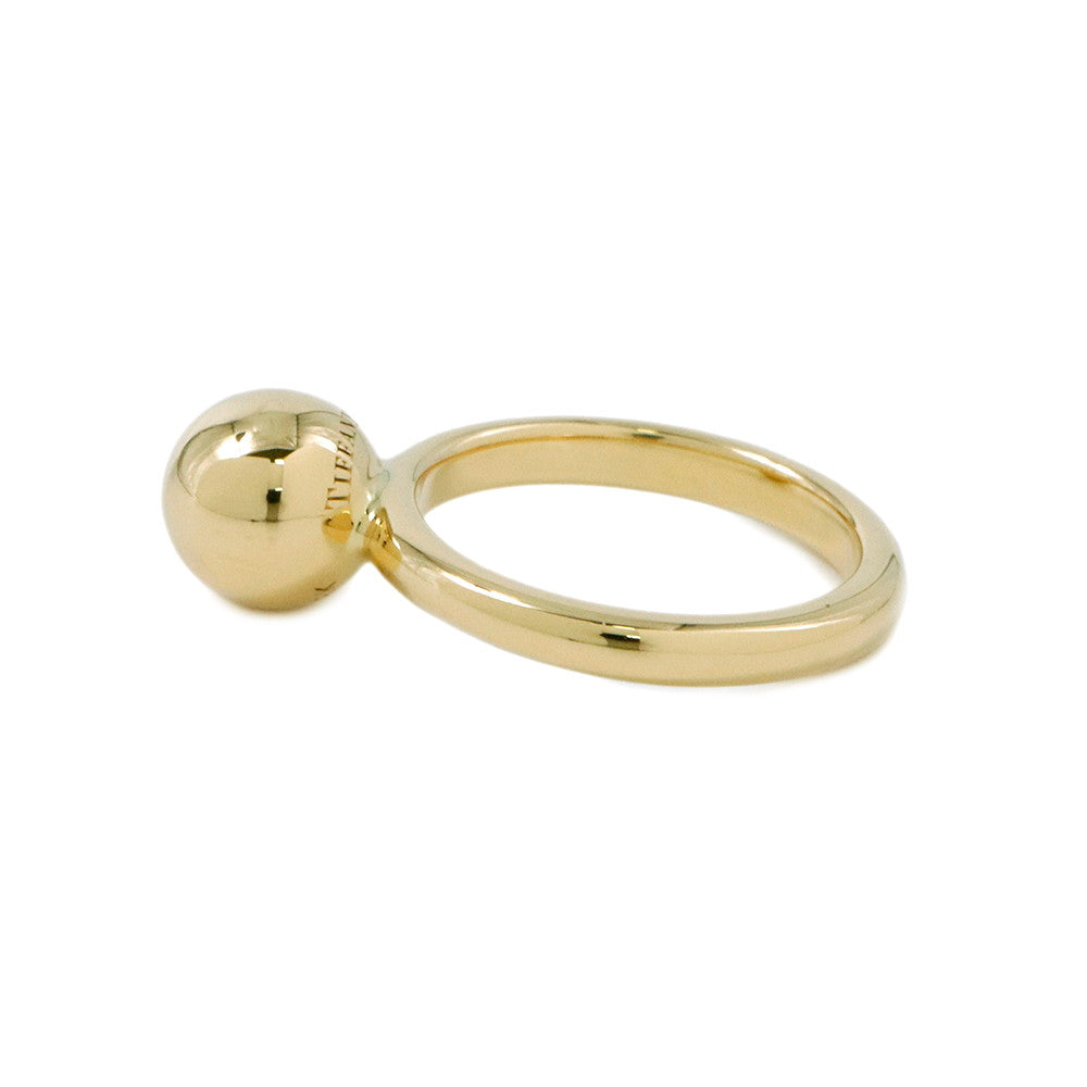 TIFFANY&Co. Hardware ball ring Size #6 18K Yellow Gold