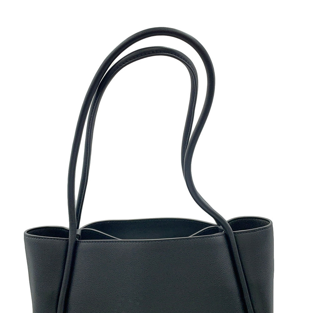 PRADA Mini Shopping Tote Bag Black1BG539 Soft Grain Leather