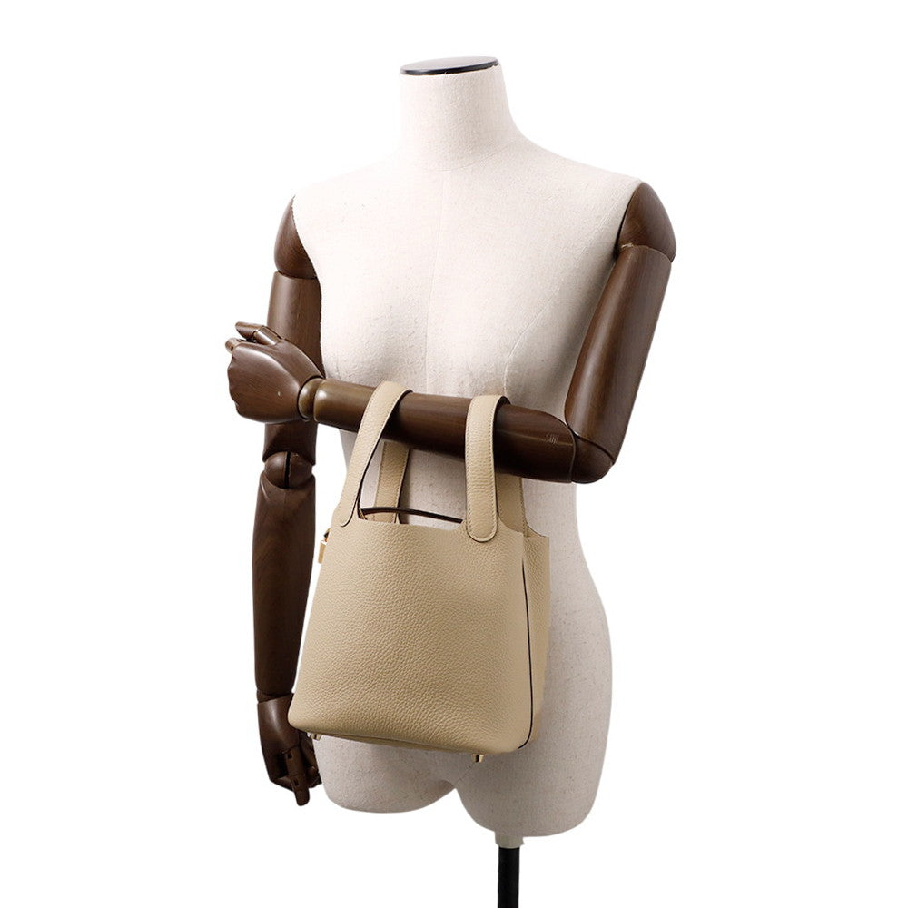 HERMES Picotin Lock Trench Taurillon Clemence Size PM