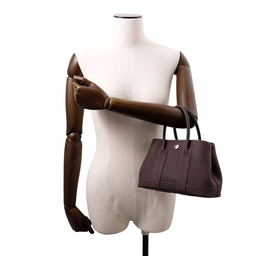 HERMES Neo Garden Ebene Negonda Leather Size 23
