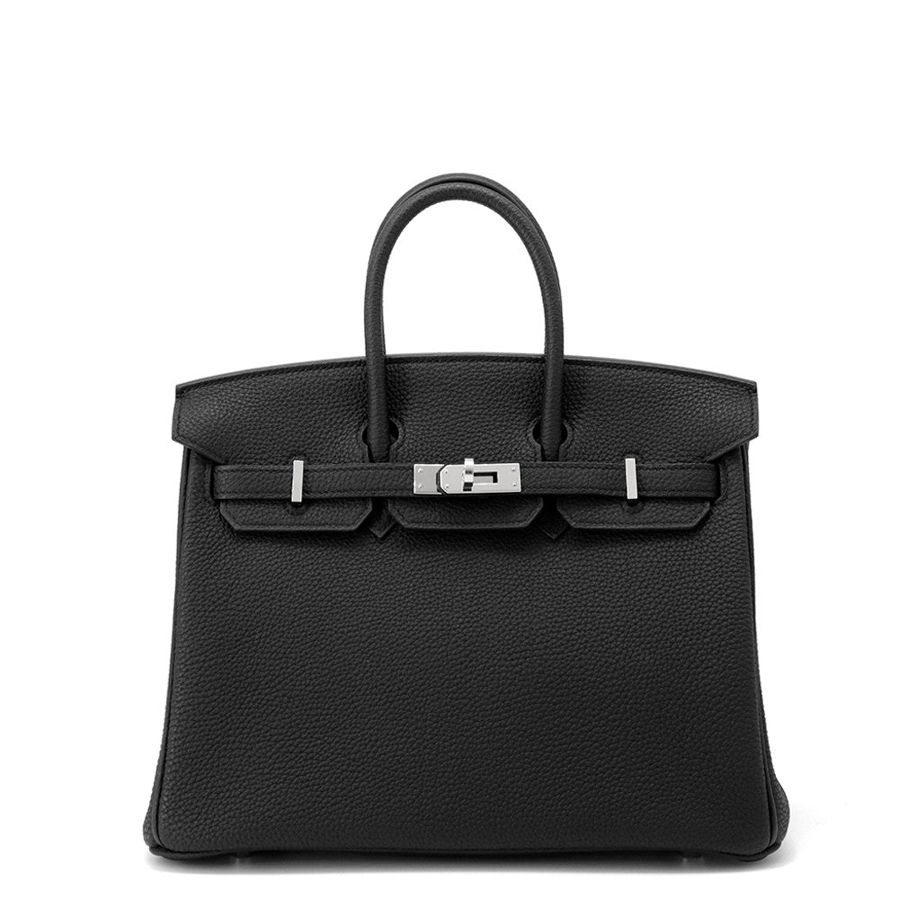HERMES Birkin Black Togo Leather Size 25