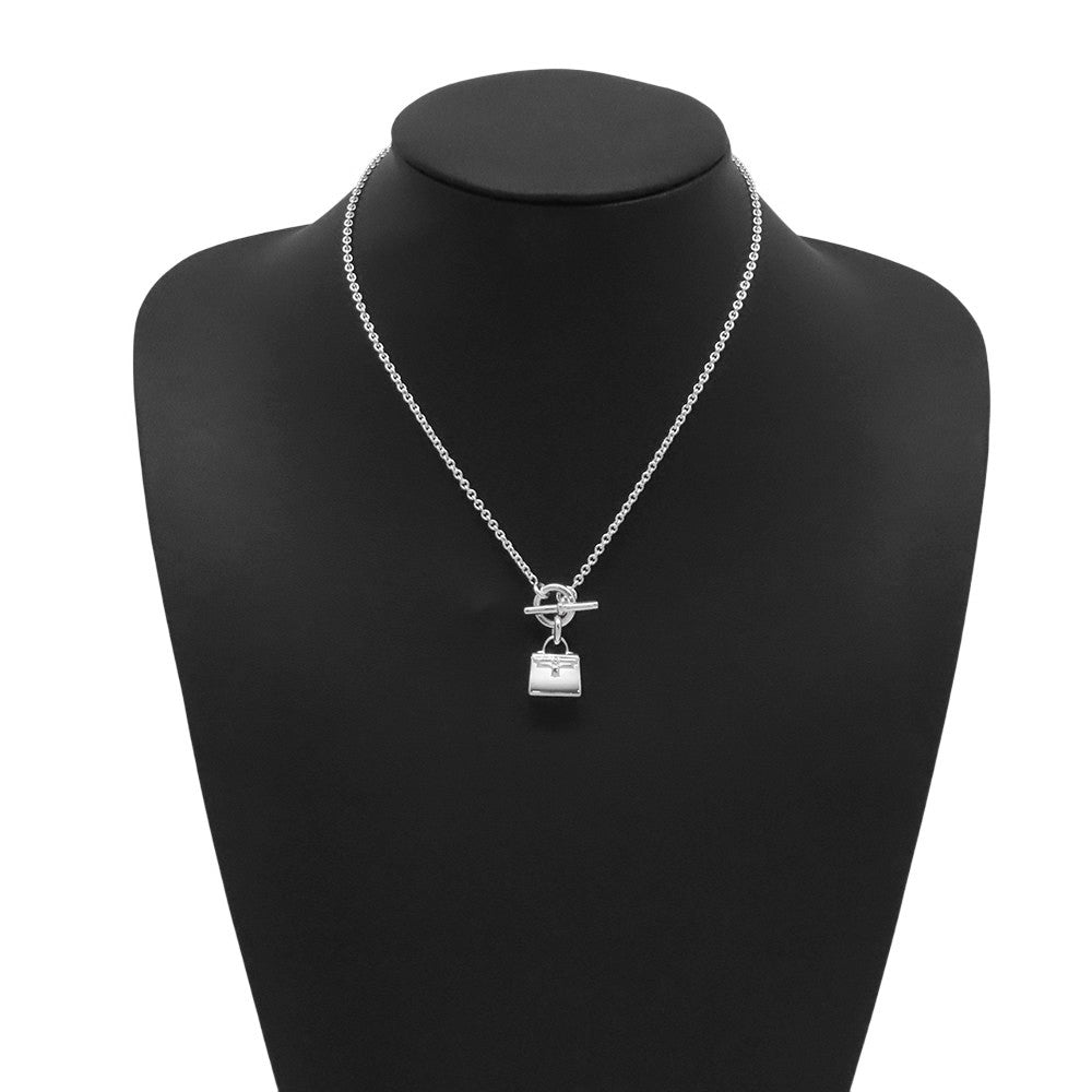 HERMES Amulette Kelly Necklace SV925