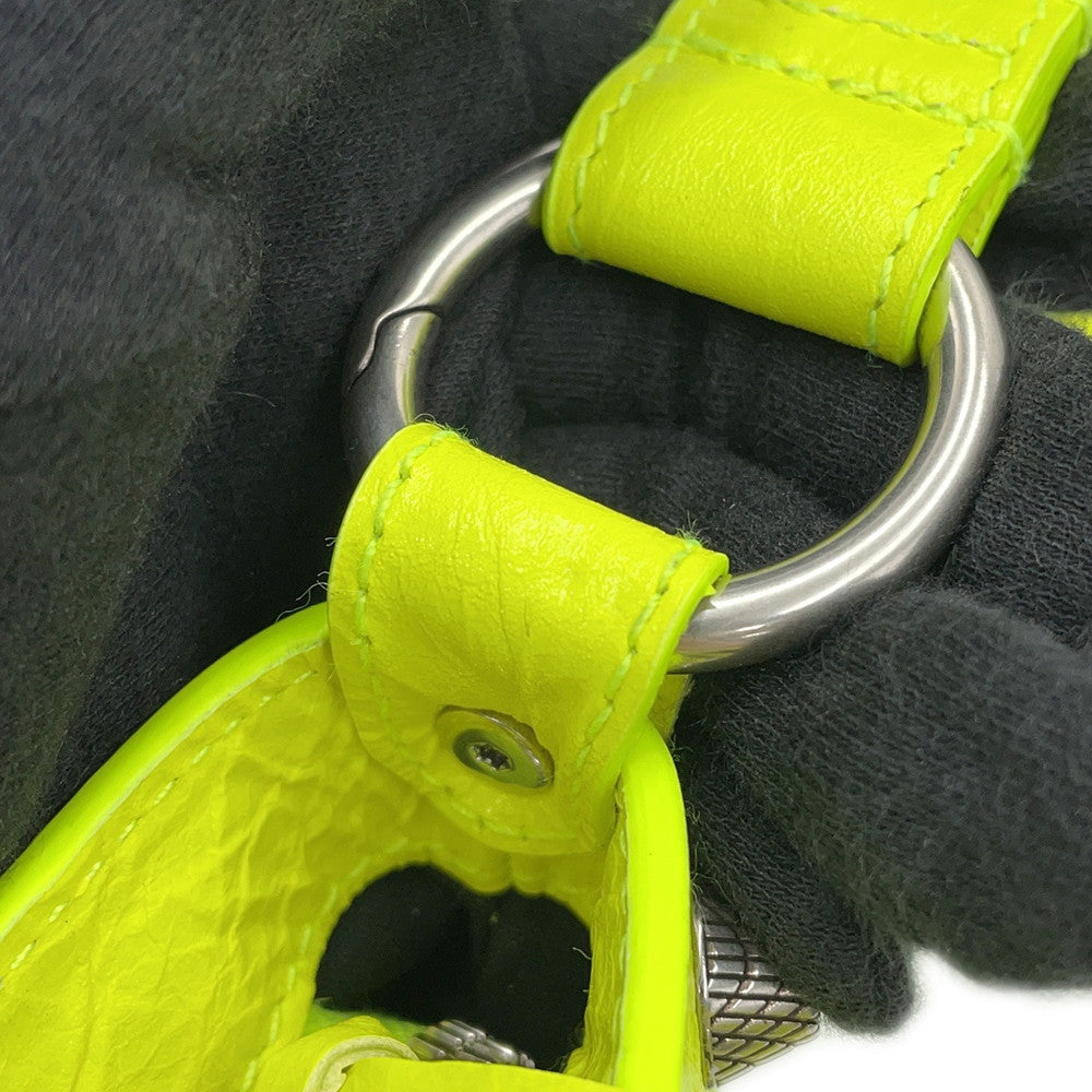BALENCIAGA neo cagoule Neon Yellow751523 Arena Lambskin Size S