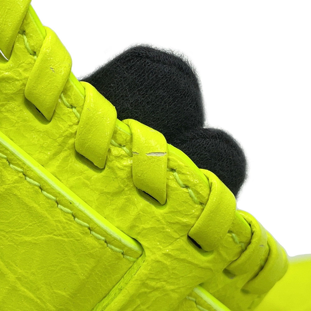 BALENCIAGA neo cagoule Neon Yellow751523 Arena Lambskin Size S