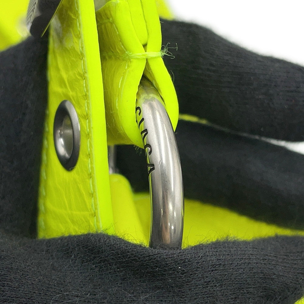 BALENCIAGA neo cagoule Neon Yellow751523 Arena Lambskin Size S