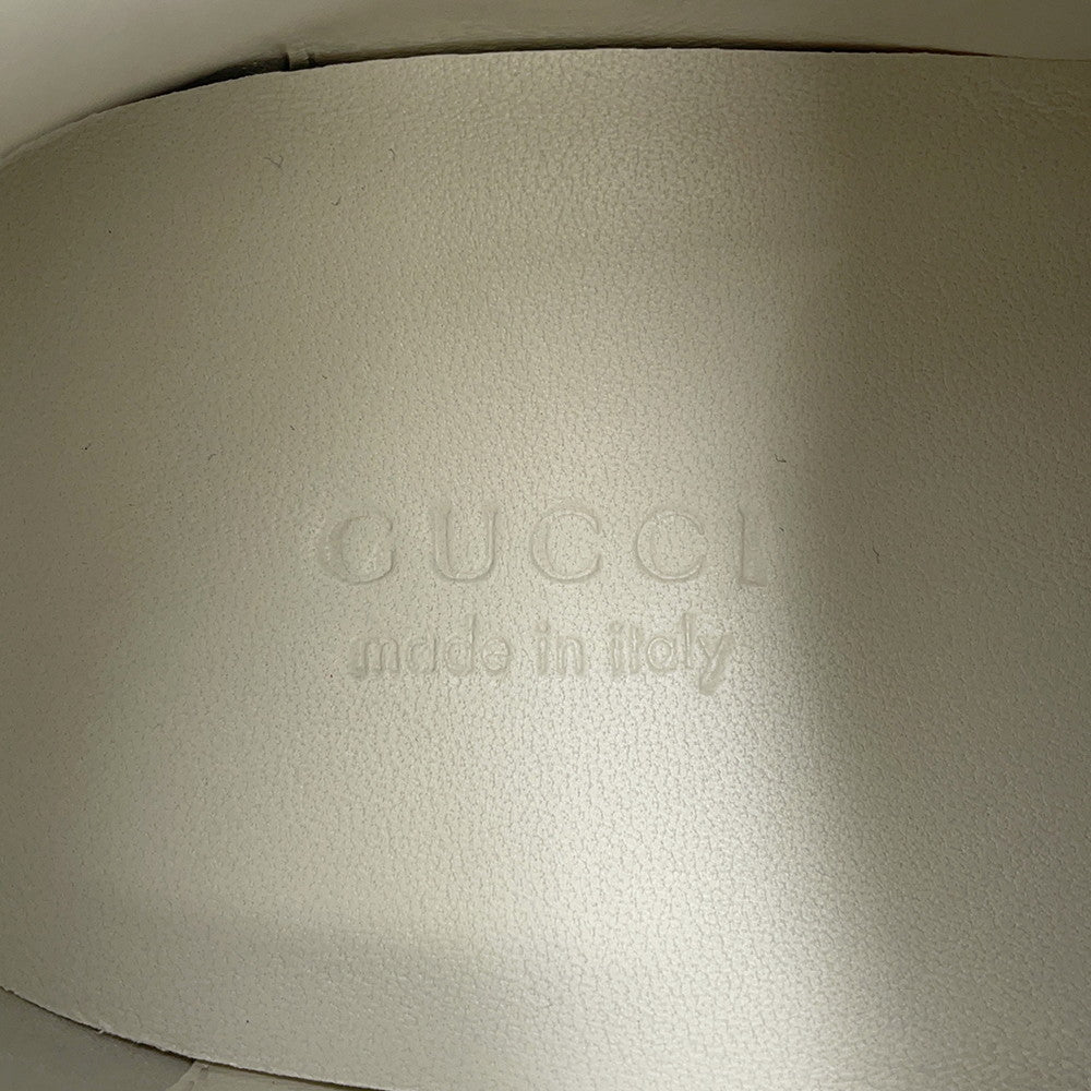 GUCCI Reweb Sneakers White/Pink785728 Leather Size 39.5