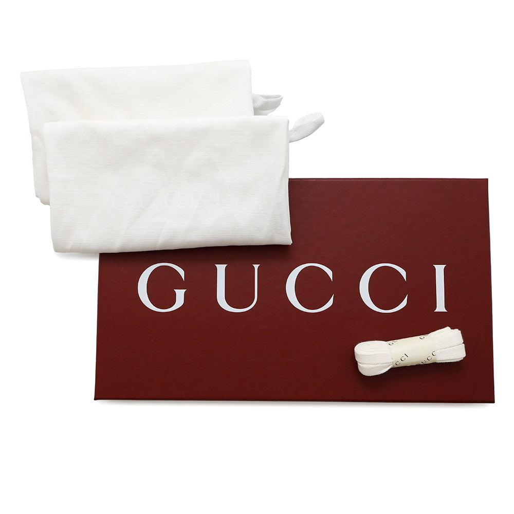 GUCCI Reweb Sneakers White/Pink785728 Leather Size 39.5
