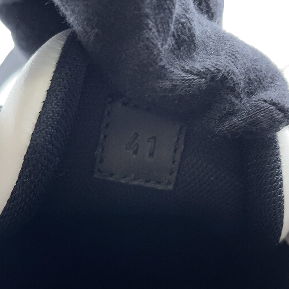 HERMES Sneakers《Gram》 Black/White Technical Fabric Calf Leather Size 41