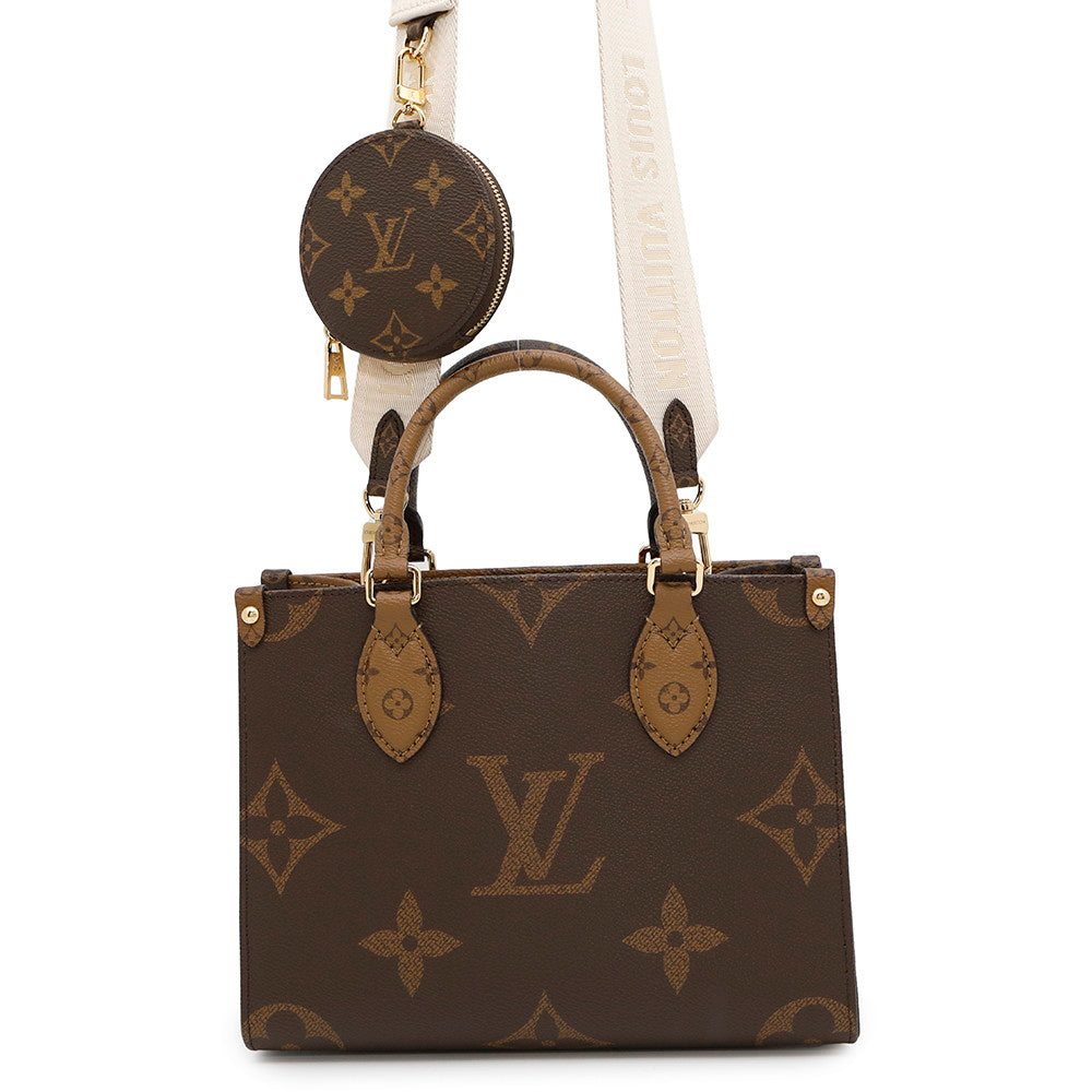 LOUIS VUITTON Onthego RedM46373 Monogram Monogram Reverse Canvas Monogram Giant Size PM