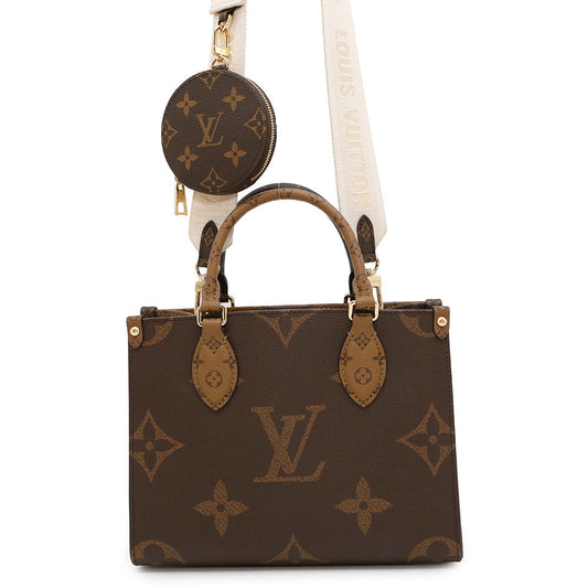 LOUIS VUITTON Onthego RedM46373 Monogram Monogram Reverse Canvas Monogram Giant Size PM