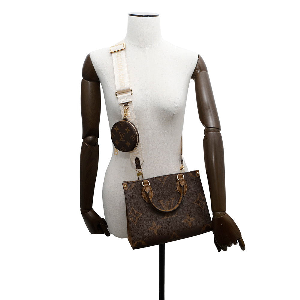 LOUIS VUITTON Onthego RedM46373 Monogram Monogram Reverse Canvas Monogram Giant Size PM