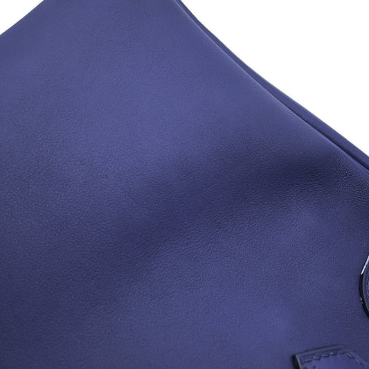 HERMES Birkin Trace Blue Encre/Bleu du Nord/Gold Swift Leather Epsom Size 30