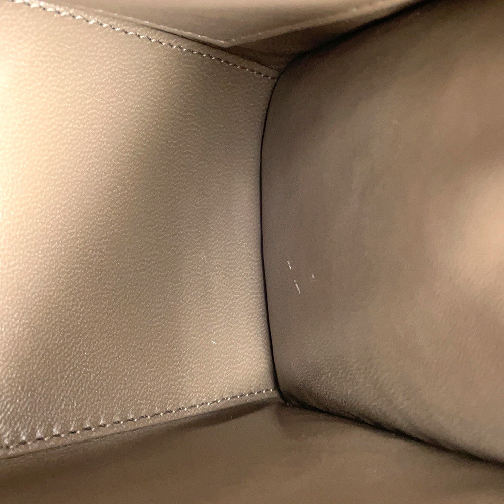 BALENCIAGA Hourglass 2WAY Bag Greige593546 Croco embossed leather Size Small