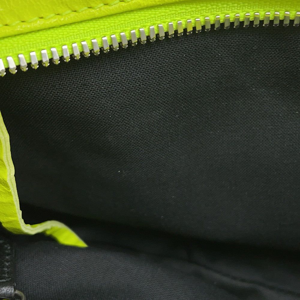 BALENCIAGA Neo Cagoule Small Shocking Yellow751523 Arena Lambskin