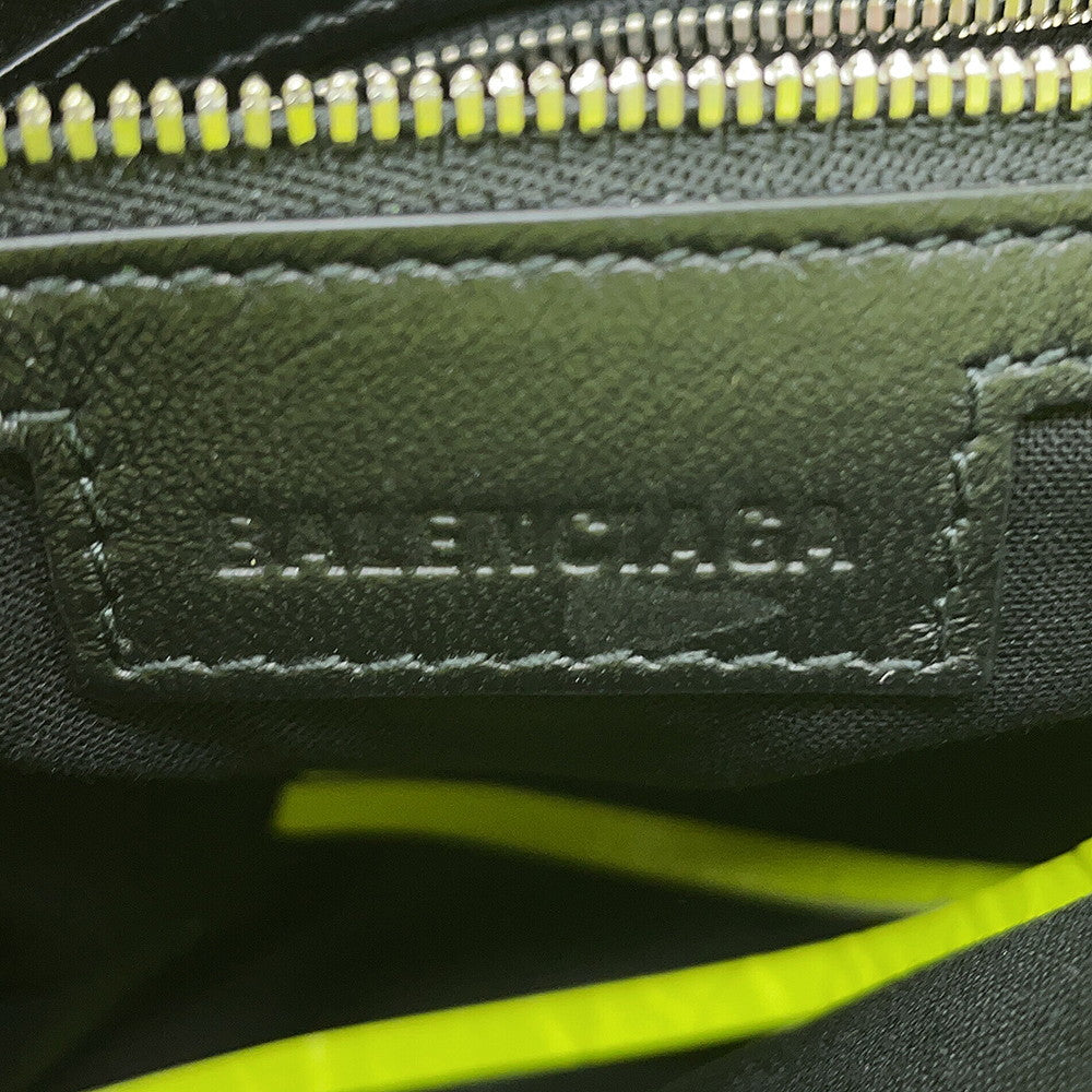 BALENCIAGA Neo Cagoule Small Shocking Yellow751523 Arena Lambskin