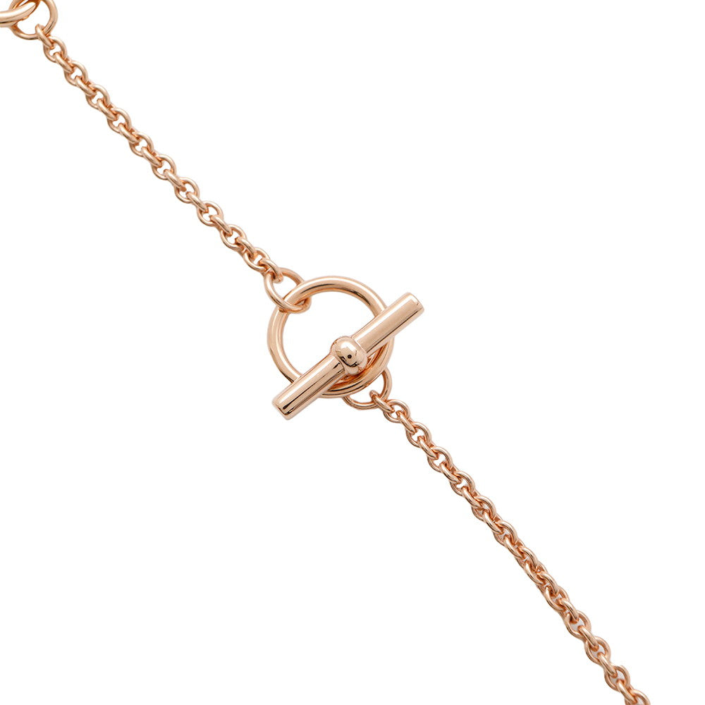HERMES Mini Maillon Necklace Size PM claim Lacquer Metal