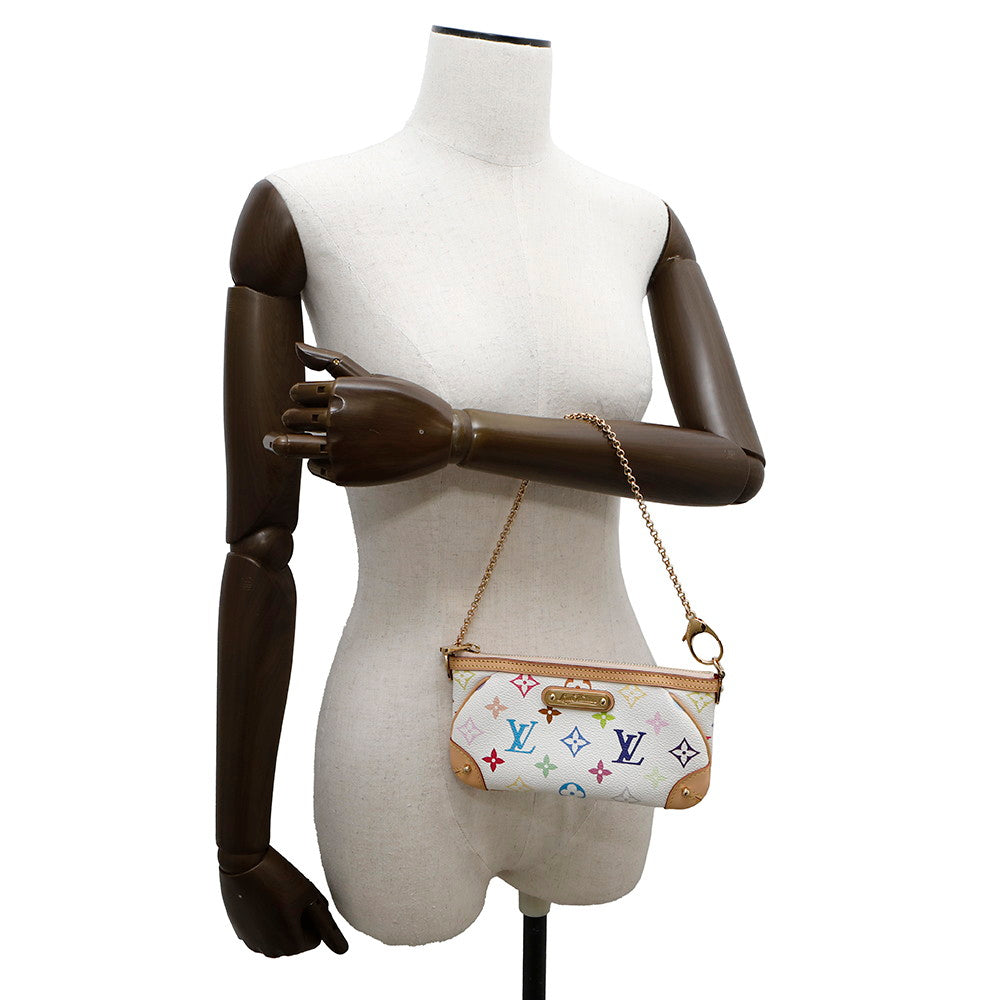 LOUIS VUITTON Pochette・Milla BlancM60096 Monogram・Multicolor Size MM