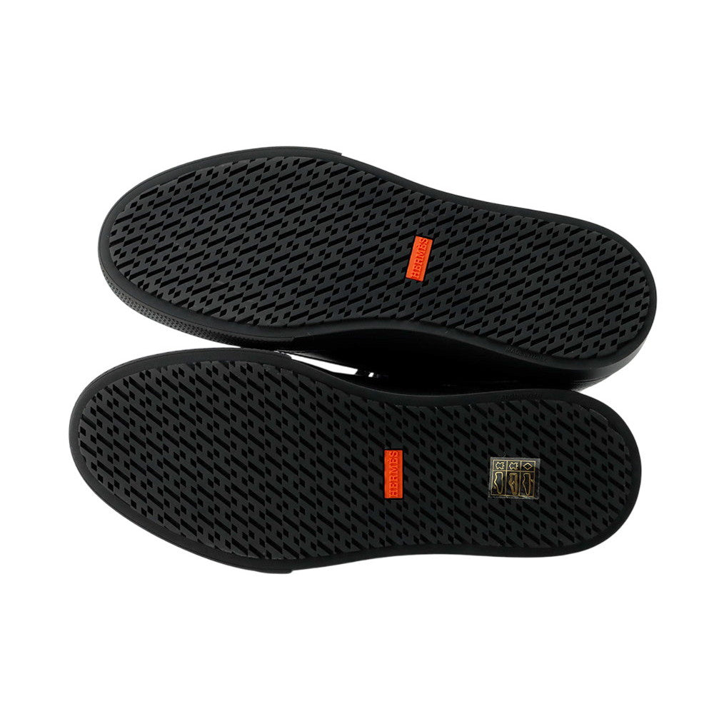 HERMES get Black Calf Leather Epsom Size 41.5