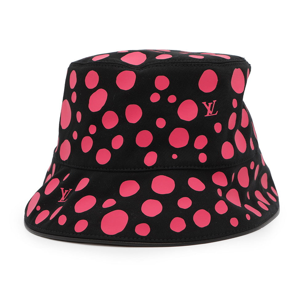LOUIS VUITTON LVxYK Hat Reversible Infinity Dot Size M Black/PinkM7075M Cotton100%