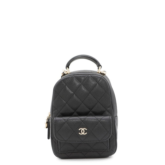 CHANEL Matelasse  Backpack BlackAP3753 Caviar Leather Size Mini