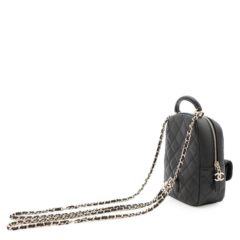 CHANEL Matelasse  Backpack BlackAP3753 Caviar Leather Size Mini