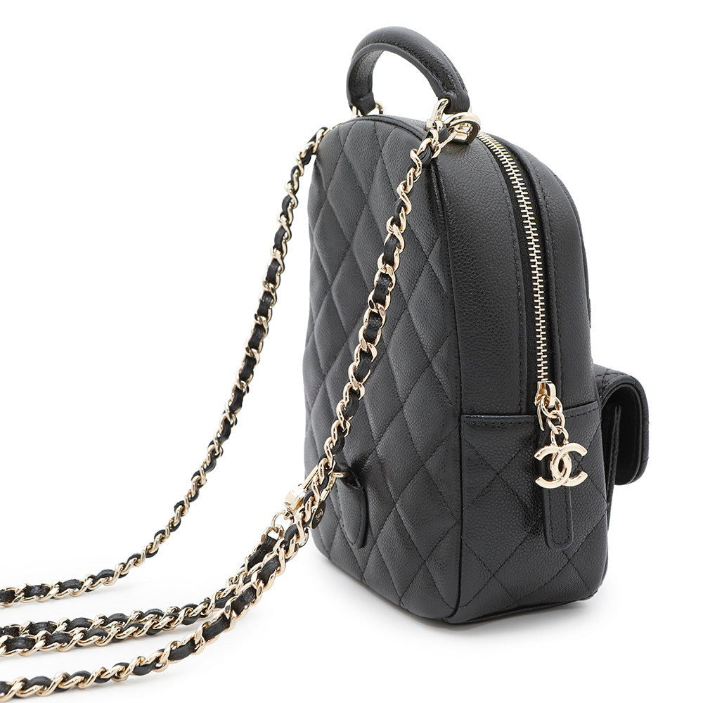 CHANEL Matelasse  Backpack BlackAP3753 Caviar Leather Size Mini