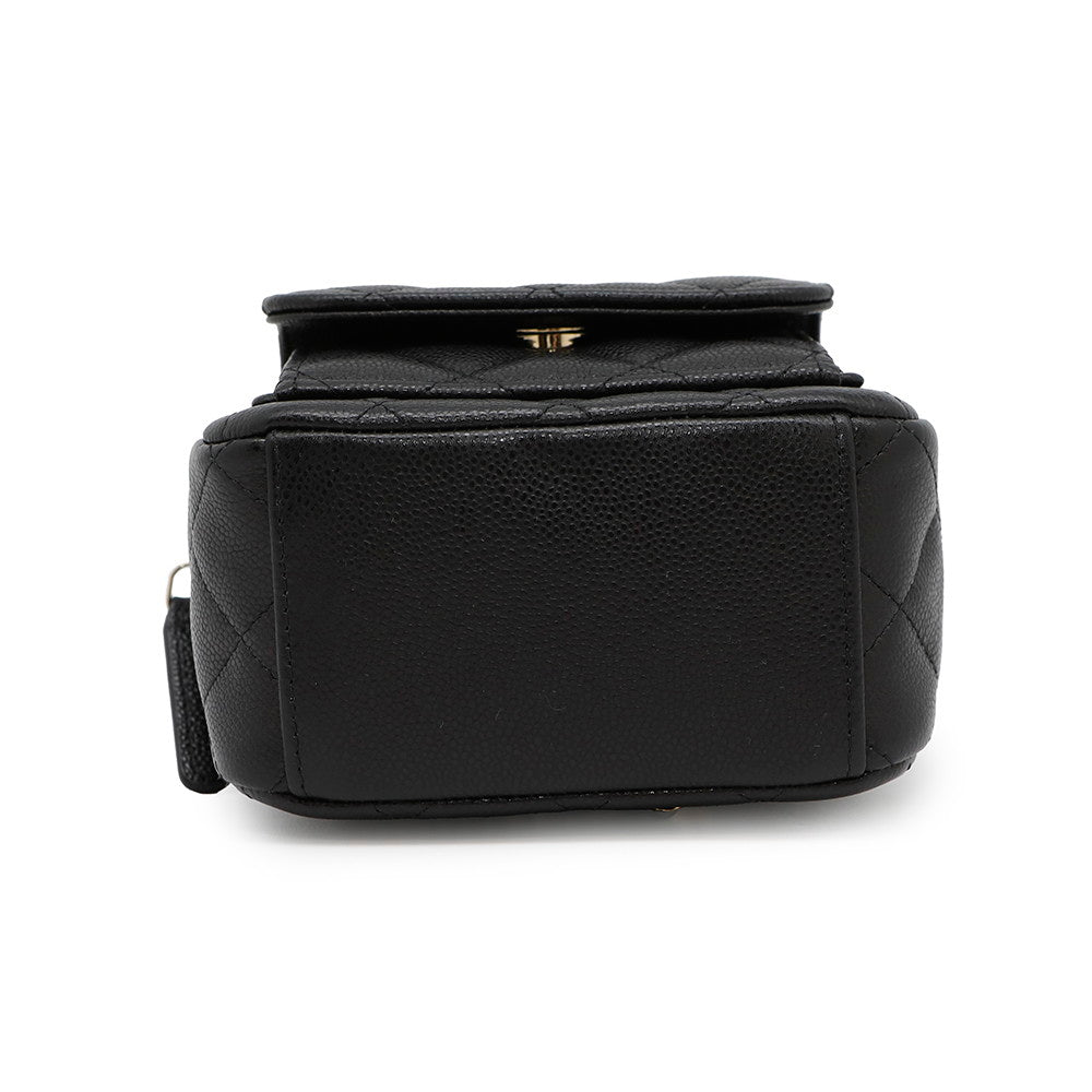 CHANEL Matelasse  Backpack BlackAP3753 Caviar Leather Size Mini