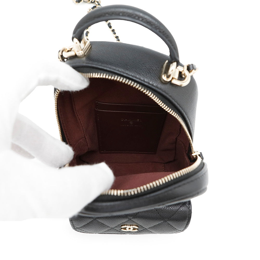 CHANEL Matelasse  Backpack BlackAP3753 Caviar Leather Size Mini