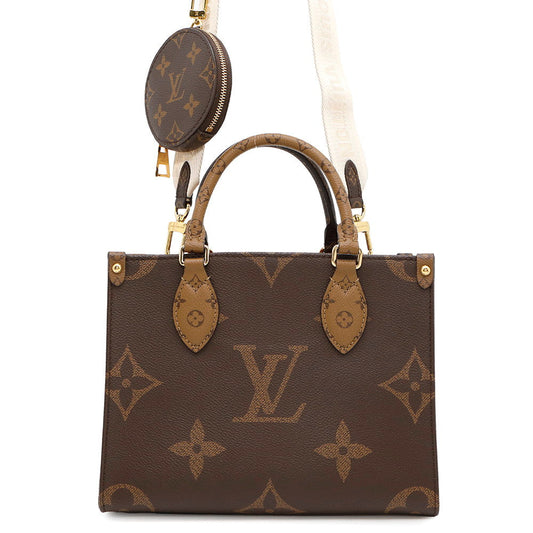 LOUIS VUITTON Onthego RedM46373 Monogram Monogram Reverse Canvas Monogram Giant Size PM