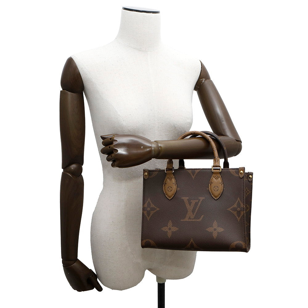 LOUIS VUITTON Onthego RedM46373 Monogram Monogram Reverse Canvas Monogram Giant Size PM