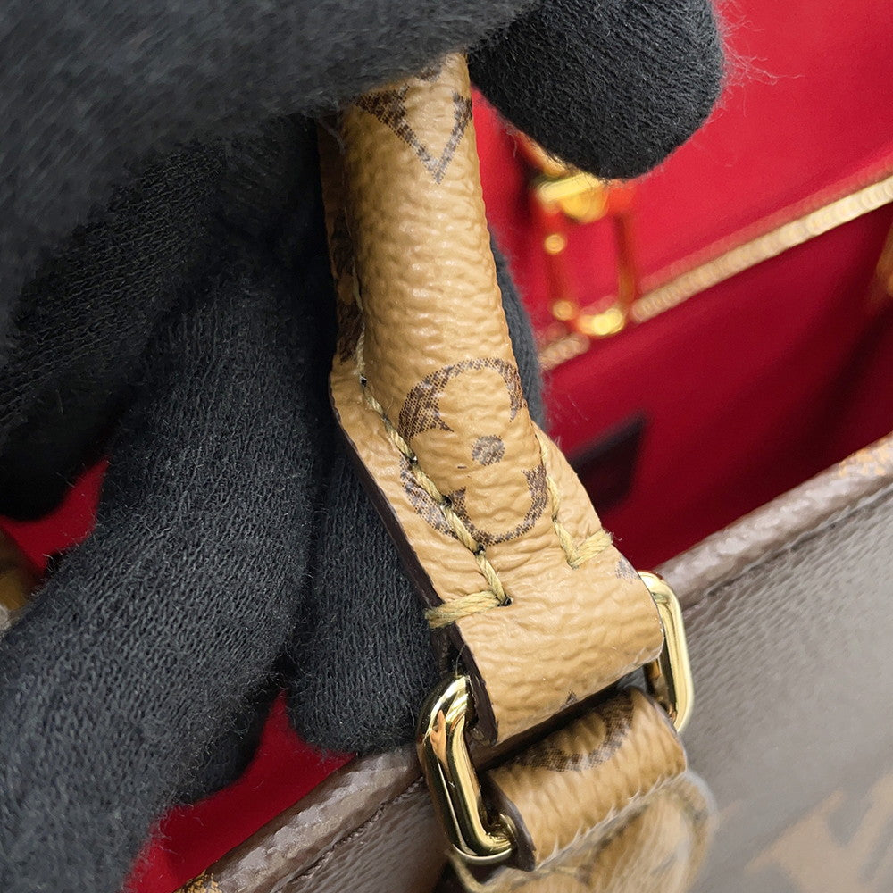 LOUIS VUITTON Onthego RedM46373 Monogram Monogram Reverse Canvas Monogram Giant Size PM