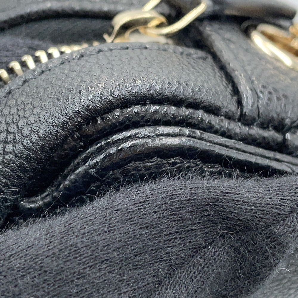 CHANEL Matelasse Classic ChainClutch BlackAP4425 Caviar Leather