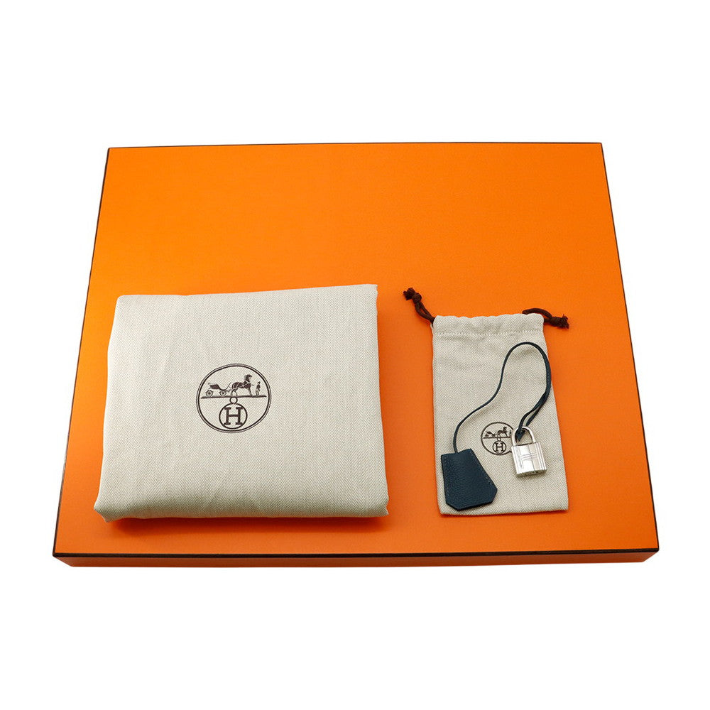 HERMES HAUT A COURROIES VertBosphore/Blue Toilet Military Evercolor Size 40