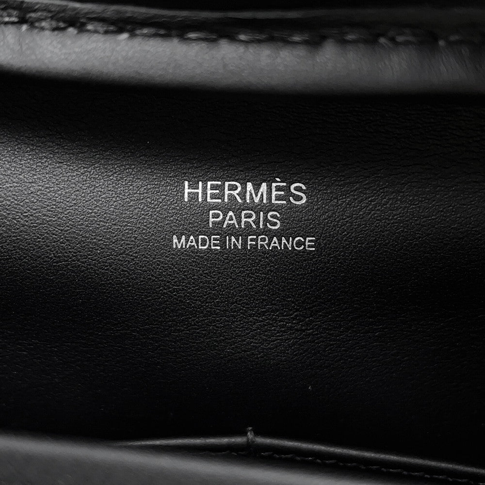 HERMES Plume Black Swift Leather Size 32