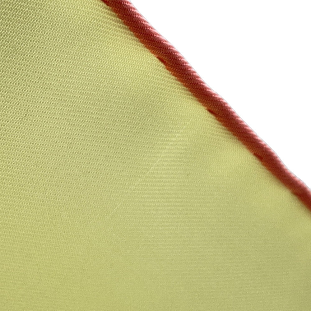 HERMES Carre Plunmets and Panaches (Feathers and feather ornaments) Size 90 Yellow/Multicolor Silk100%