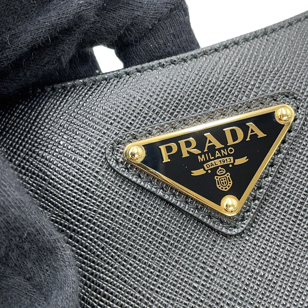 PRADA e-Edition 2005 Saffiano LeatherLeather Bag Black1BH204 Saffiano LeatherLeather