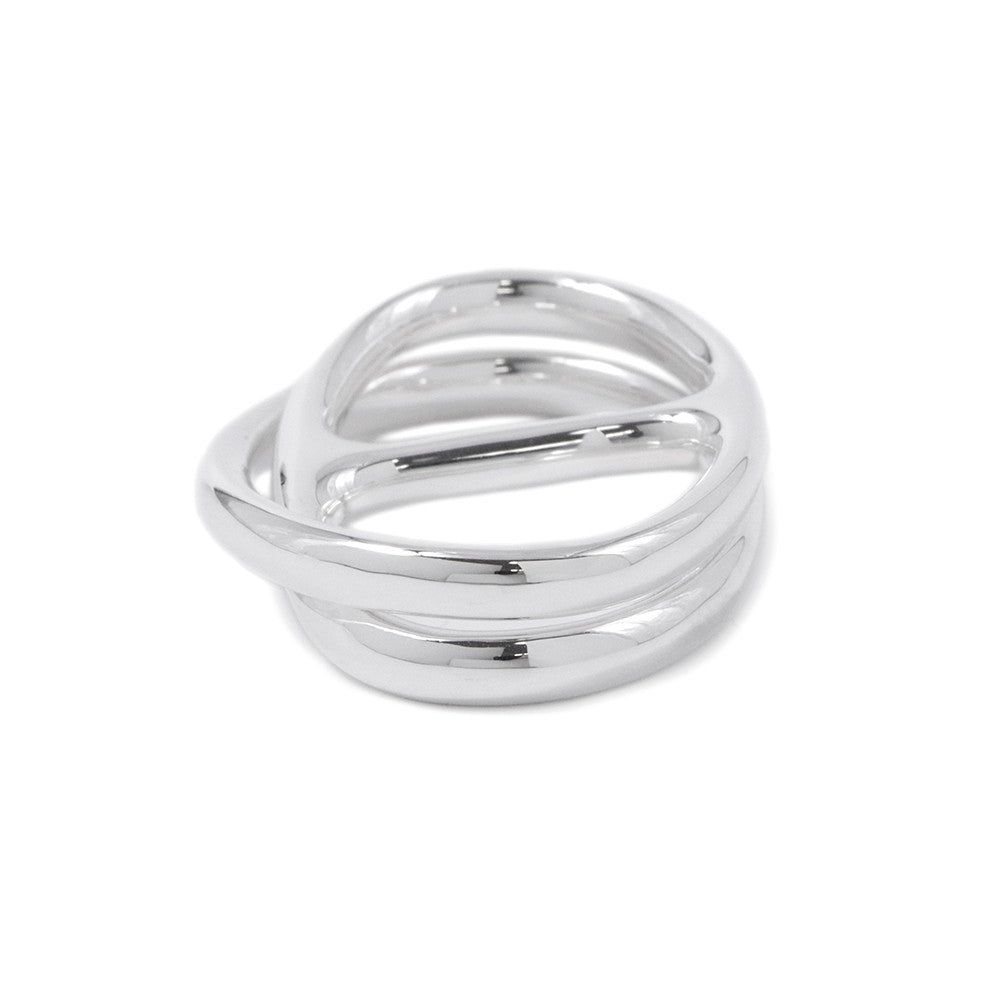 HERMES Chaine d'Ancre Punk Double Ring Size 50/#10#12 SV925