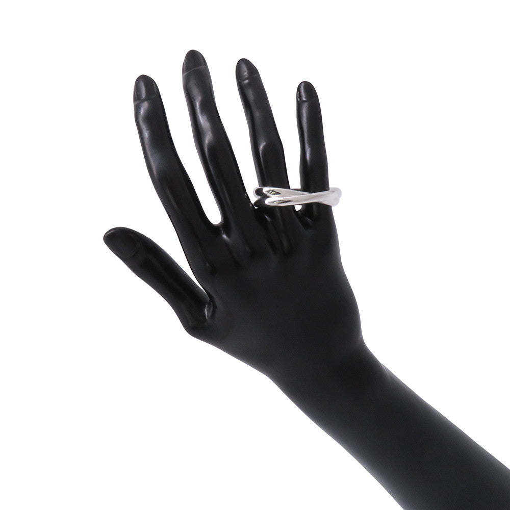 HERMES Chaine d'Ancre Punk Double Ring Size 50/#10#12 SV925