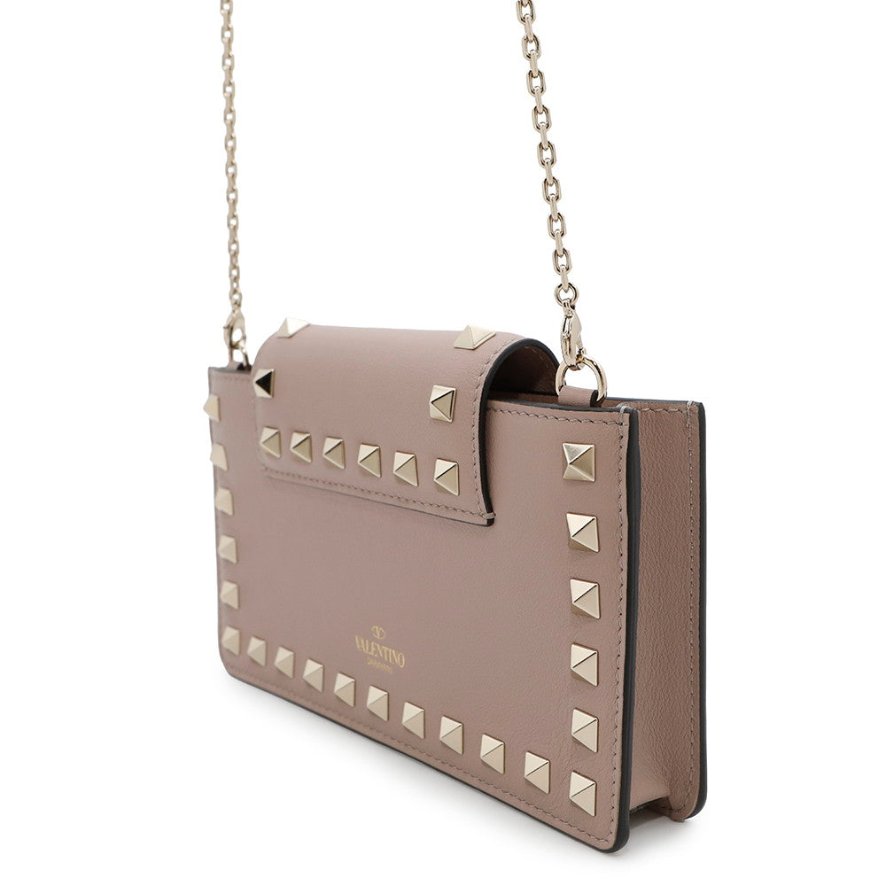 Valentino Garavani Rock Studded Smartphone Case Jasmin FlowerRW2P0Q13BOL Leather